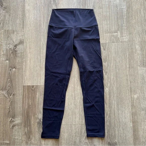 Born Primitive Navy Blue Barbella Collaboration Workout Leggings Size Medium - Picture 4 of 6